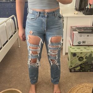 Size 4 Boyfriend Style Ripped Jeans